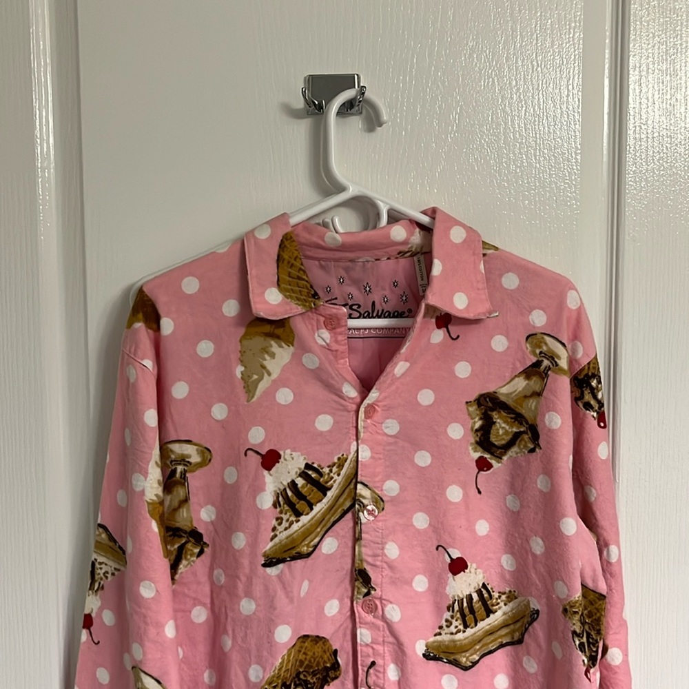 NEW Without Tags PJ Salvage Size M Flannel “Ice Cream Party” PJ Set *Price Firm*